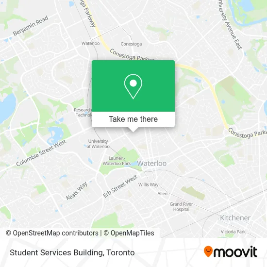 Student Services Building map
