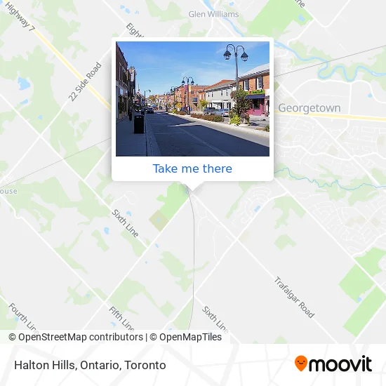 Halton Hills Ontario Map How To Get To Halton Hills, Ontario By Bus Or Train?