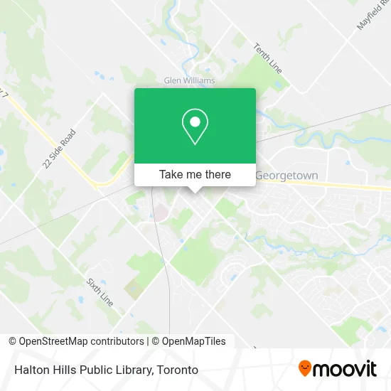 Halton Hills Public Library map
