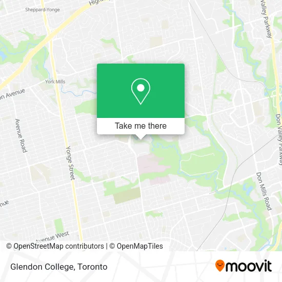 Glendon College map