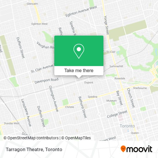 Tarragon Theatre map