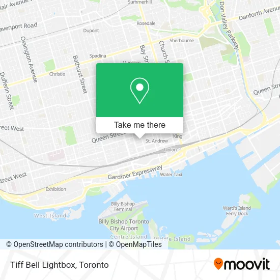 Tiff Bell Lightbox map