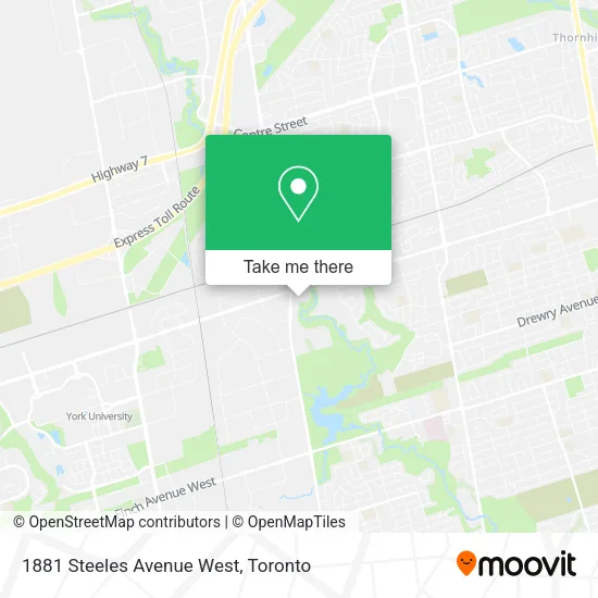 1881 Steeles Avenue West map