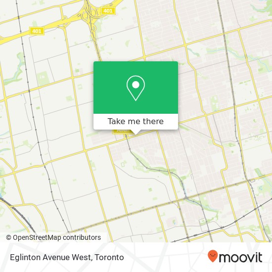 Eglinton Avenue West map