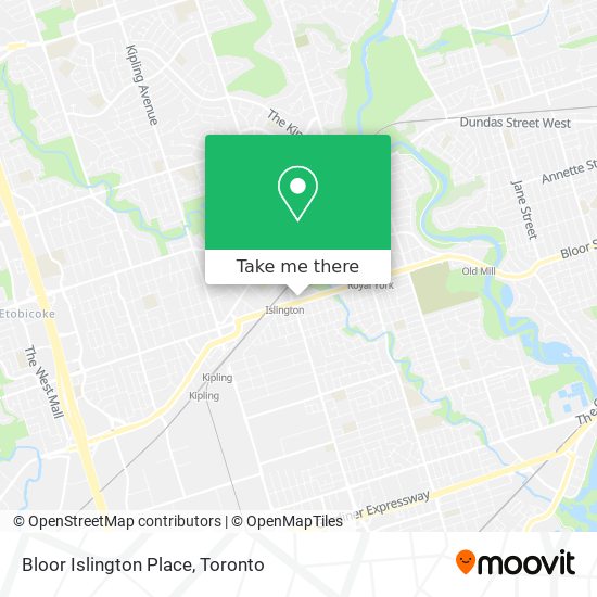 Bloor Islington Place map