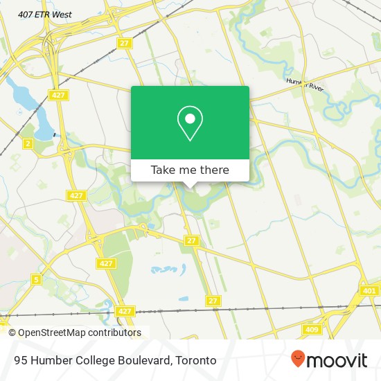 95 Humber College Boulevard map