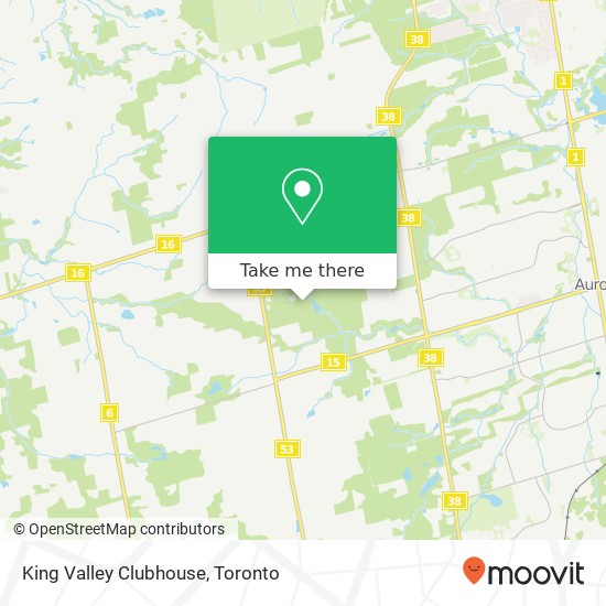 King Valley Clubhouse map