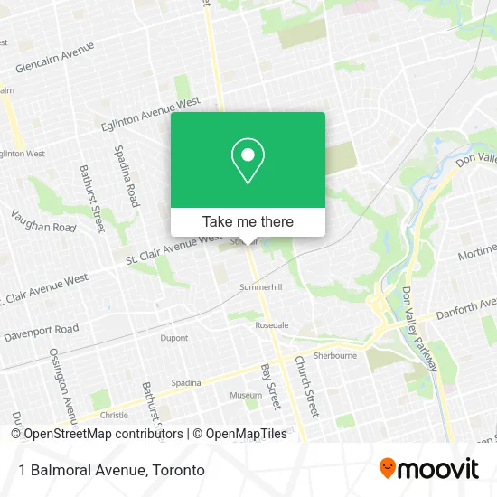 1 Balmoral Avenue map