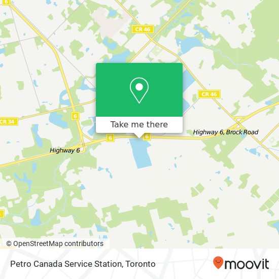 Petro Canada Service Station map
