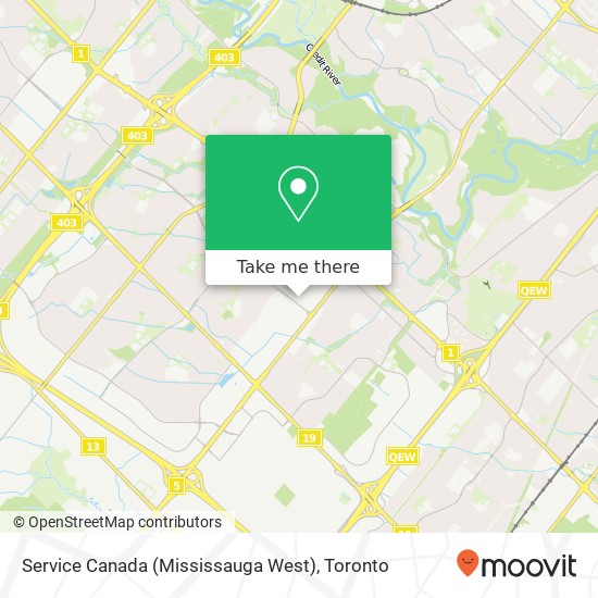 Service Canada (Mississauga West) plan