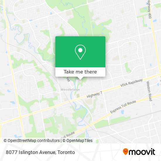 8077 Islington Avenue map