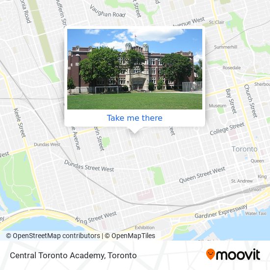 Central Toronto Academy map