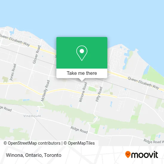 Winona, Ontario map