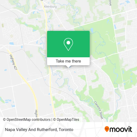 Napa Valley And Rutherford map