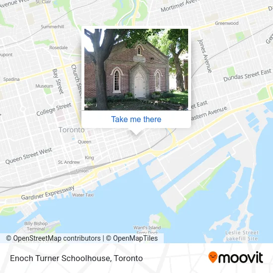 Enoch Turner Schoolhouse map