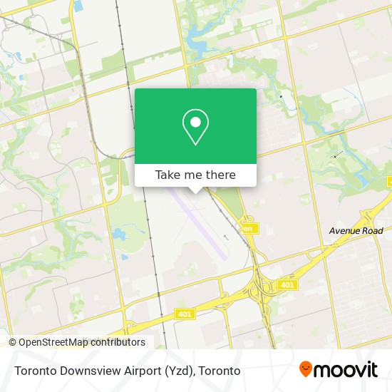 Toronto Downsview Airport (Yzd) map