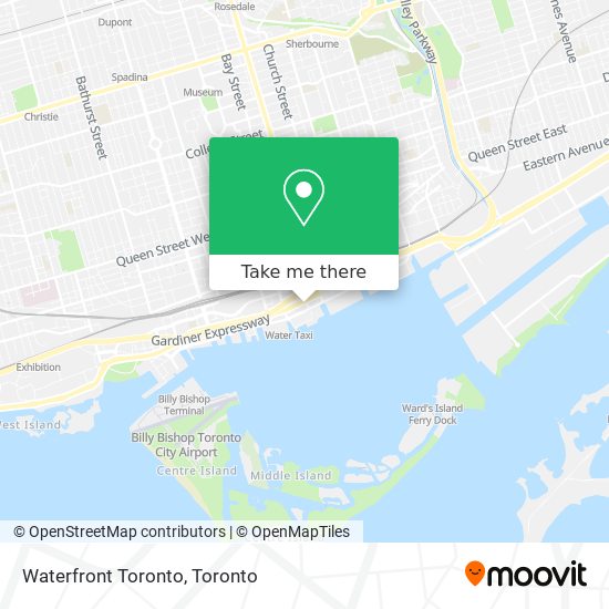 Waterfront Toronto map