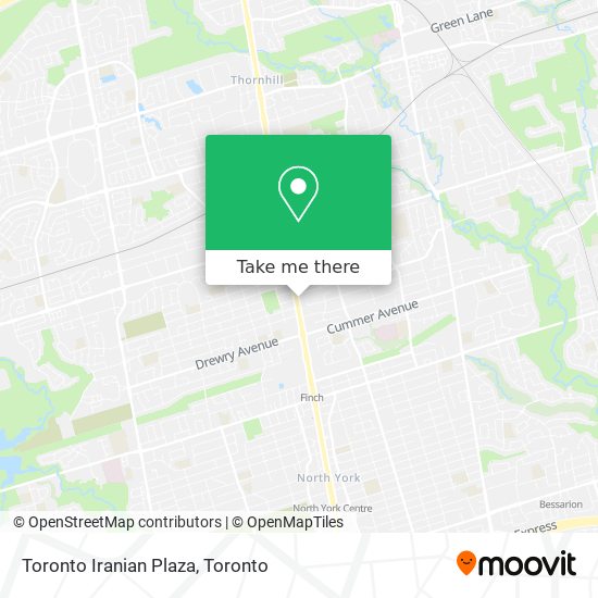 Toronto Iranian Plaza map