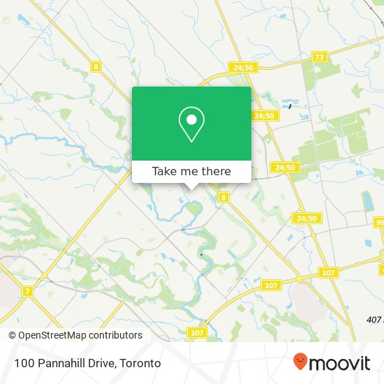 100 Pannahill Drive map