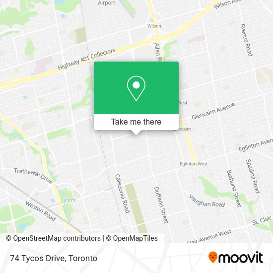 74 Tycos Drive map