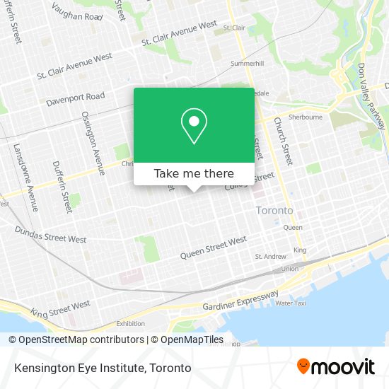 Kensington Eye Institute map