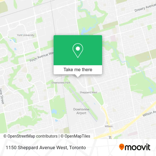 1150 Sheppard Avenue West map