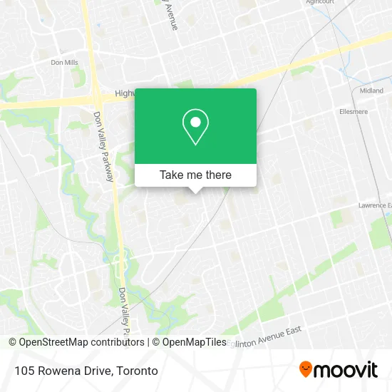 105 Rowena Drive map