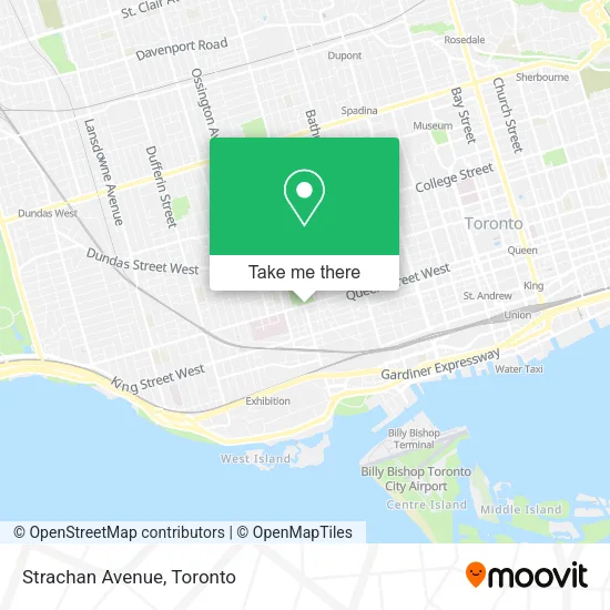Strachan Avenue map