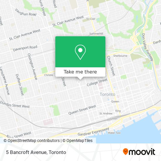 5 Bancroft Avenue map