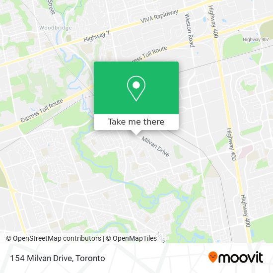 154 Milvan Drive map