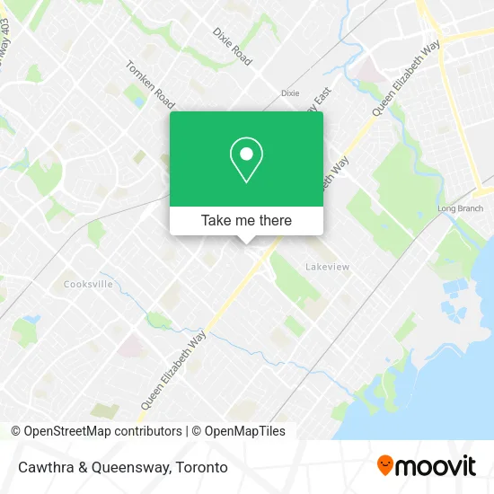 Cawthra & Queensway map