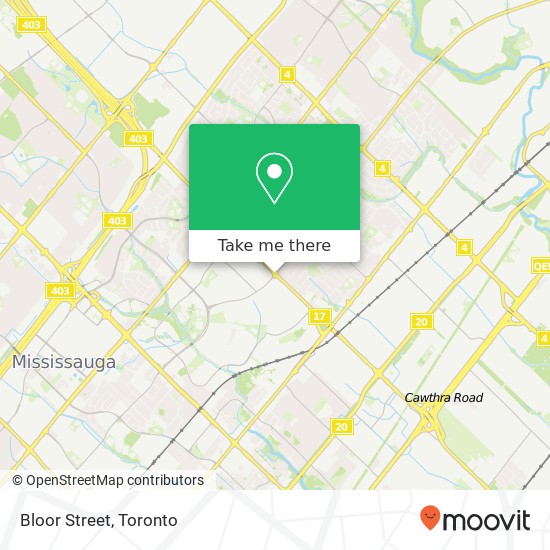 Bloor Street map