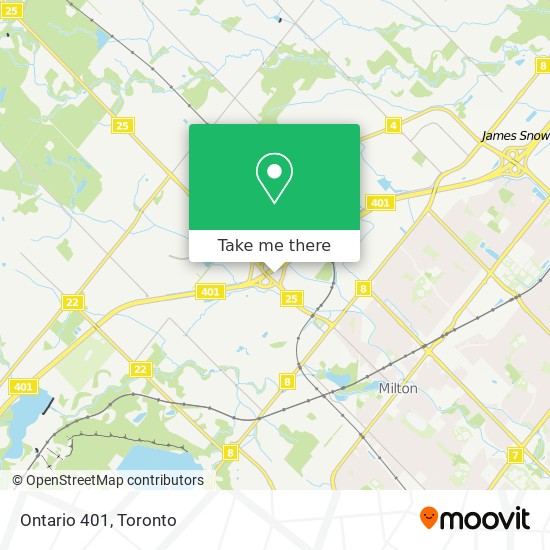 Ontario 401 map