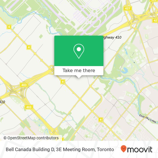 Bell Canada Building D, 3E Meeting Room map