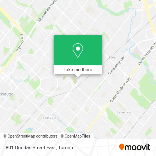 801 Dundas Street East map