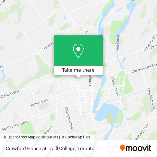 Crawford House at Traill College map