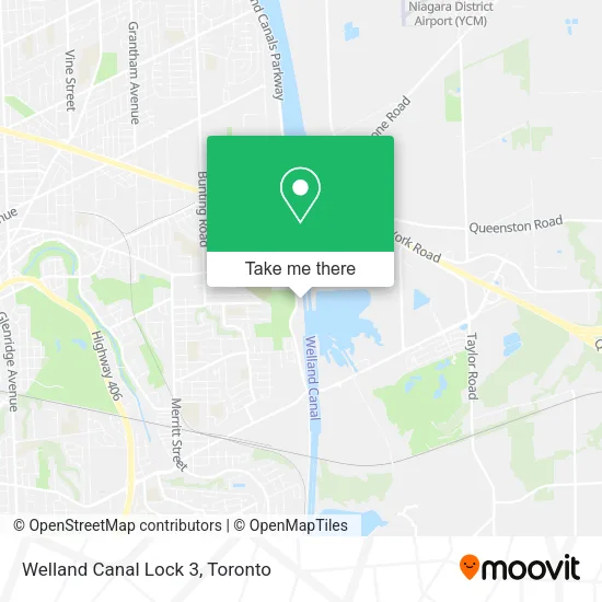 Welland Canal Lock 3 map