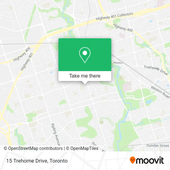 15 Trehorne Drive map