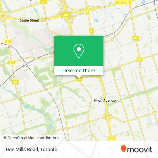 Don Mills Road map