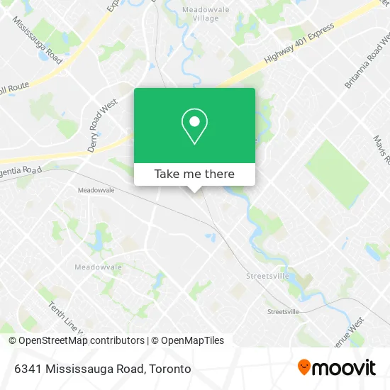 6341 Mississauga Road map