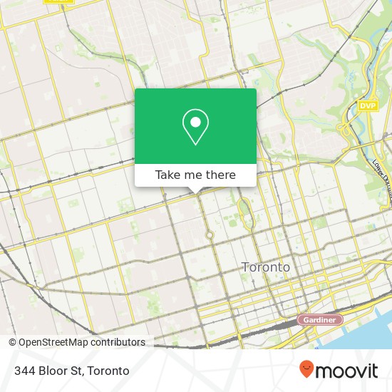 344 Bloor St map