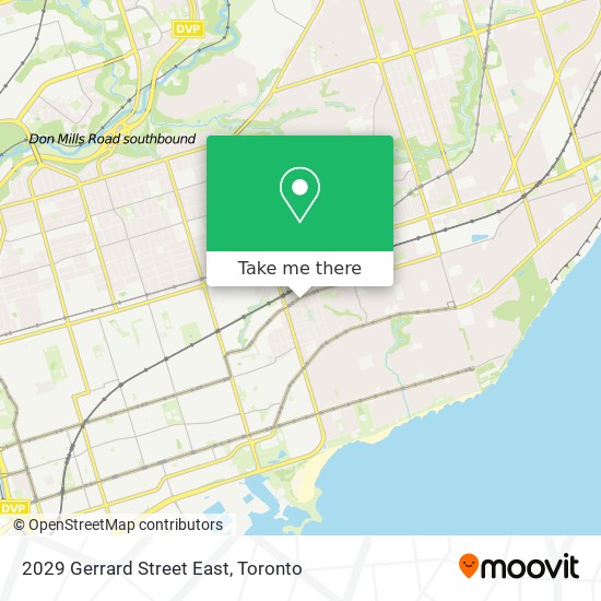 2029 Gerrard Street East map