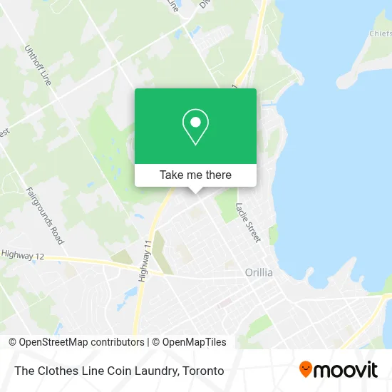The Clothes Line Coin Laundry map