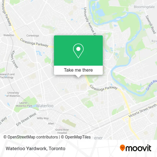 Waterloo Yardwork map