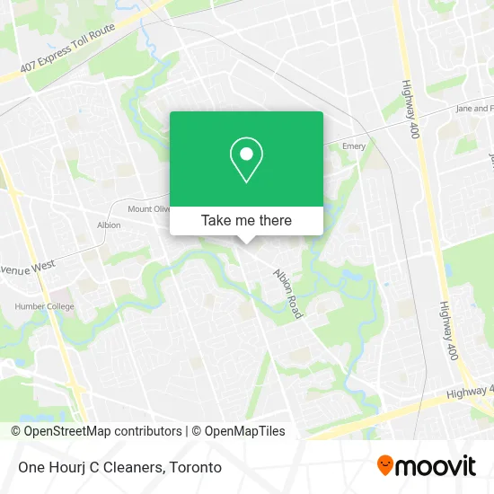 One Hourj C Cleaners map