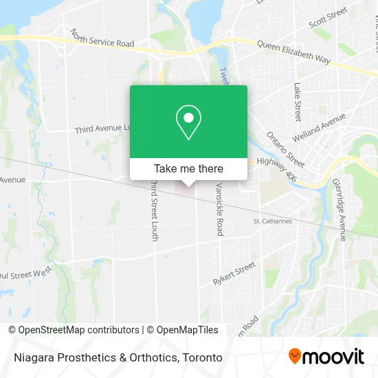 Niagara Prosthetics & Orthotics map