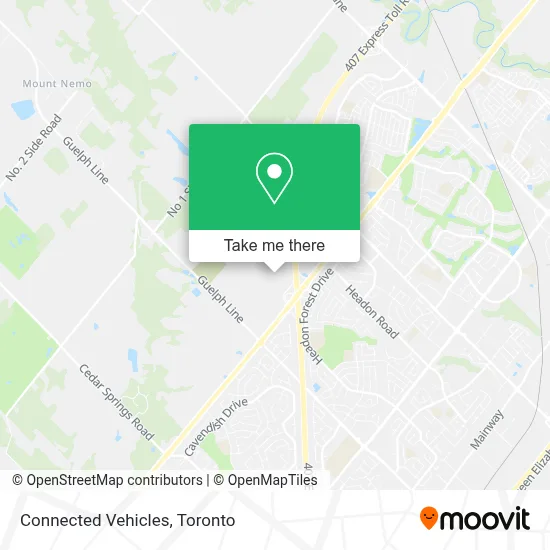 Connected Vehicles map