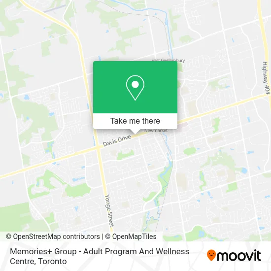 Memories+ Group - Adult Program And Wellness Centre map