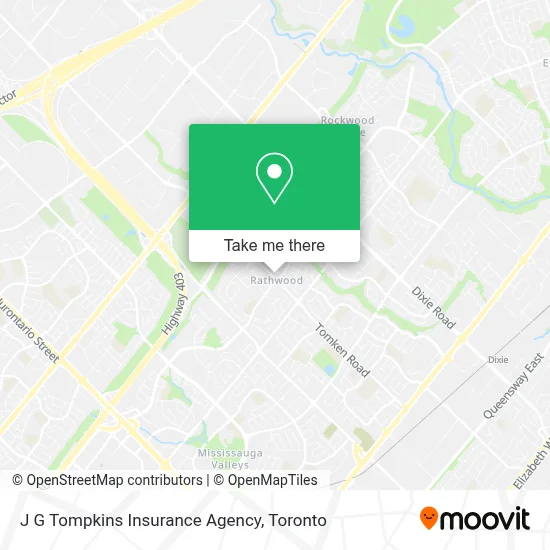 J G Tompkins Insurance Agency map