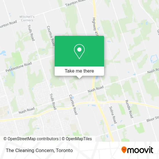 The Cleaning Concern map